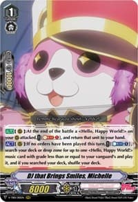 DJ that Brings Smiles, Michelle - V-TB01: BanG Dream! FILM LIVE - Cardfight Vanguard card