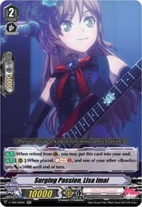 Surging Passion, Lisa Imai - V-TB01: BanG Dream! FILM LIVE - Cardfight Vanguard card