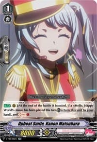 Upbeat Smile, Kanon Matsubara - V-TB01: BanG Dream! FILM LIVE - Cardfight Vanguard card