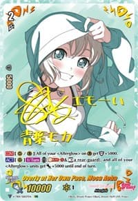 Overly at Her Own Pace, Moca Aoba (SSR) - V-TB01: BanG Dream! FILM LIVE - Cardfight Vanguard card