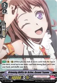 Brimming Ability for Action, Kasumi Toyama (Parallel Foil) - V-TB01: BanG Dream! FILM LIVE - Cardfight Vanguard card