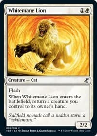 Whitemane Lion - Time Spiral: Remastered - Magic: The Gathering card