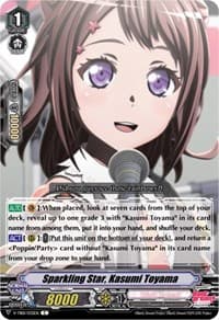 Sparkling Star, Kasumi Toyama (Parallel Foil) - V-TB01: BanG Dream! FILM LIVE - Cardfight Vanguard card