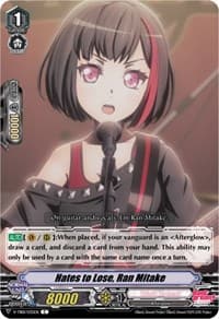 Hates to Lose, Ran Mitake - V-TB01: BanG Dream! FILM LIVE - Cardfight Vanguard card