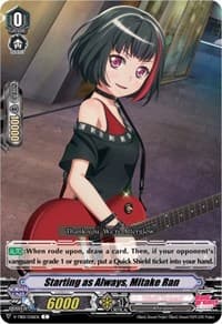 Starting as Always, Mitake Ran (Parallel Foil) - V-TB01: BanG Dream! FILM LIVE - Cardfight Vanguard card