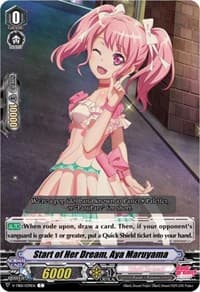 Start of Her Dream, Aya Maruyama - V-TB01: BanG Dream! FILM LIVE - Cardfight Vanguard card