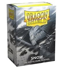 Dragon Shield Dual Matte Standard Sleeves - Snow (100-Pack) - Dragon Shield Card Sleeves - Card Sleeves card