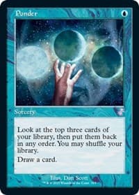 Ponder - Time Spiral: Remastered - Magic: The Gathering card