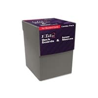 Elite2 Deck Guards & Inner Sleeves Combo Pack - Glossy Standard - Cool Gray (100-Pack) - BCW Card Sleeves - Card Sleeves card