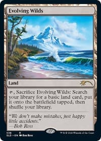 Evolving Wilds (Bob Ross) - Secret Lair Drop Series - Magic: The Gathering card