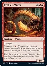 Reckless Wurm - Time Spiral: Remastered - Magic: The Gathering card