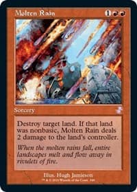 Molten Rain - Time Spiral: Remastered - Magic: The Gathering card