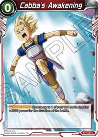 Cabba's Awakening (Reprint) - Battle Evolution Booster - Dragon Ball Super: Masters card