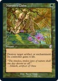 Nature's Claim - Time Spiral: Remastered - Magic: The Gathering card