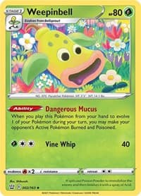 Weepinbell - SWSH05: Battle Styles - Pokemon card