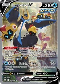 Empoleon V (Alternate Full Art) - SWSH05: Battle Styles - Pokemon card