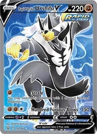 Rapid Strike Urshifu V (Full Art) - SWSH05: Battle Styles - Pokemon card