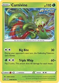 Carnivine - SWSH05: Battle Styles - Pokemon card