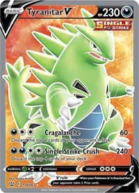 Tyranitar V (Full Art) - SWSH05: Battle Styles - Pokemon card