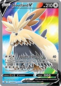 Stoutland V (Full Art) - SWSH05: Battle Styles - Pokemon card