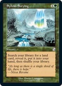 Sylvan Scrying - Time Spiral: Remastered - Magic: The Gathering card