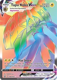 Tapu Koko VMAX (Secret) - SWSH05: Battle Styles - Pokemon card