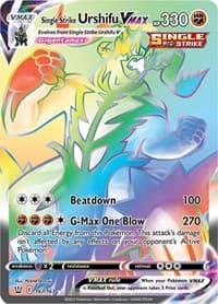 Single Strike Urshifu VMAX (Secret) - SWSH05: Battle Styles - Pokemon card
