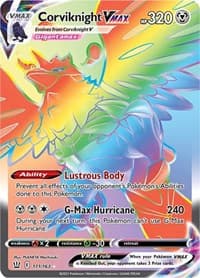 Corviknight VMAX (Secret) - SWSH05: Battle Styles - Pokemon card