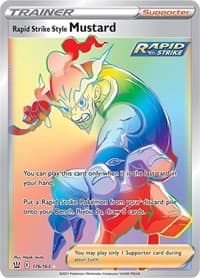 Rapid Strike Style Mustard (Secret) - SWSH05: Battle Styles - Pokemon card