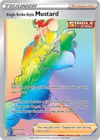 Single Strike Style Mustard (Secret) - SWSH05: Battle Styles - Pokemon card