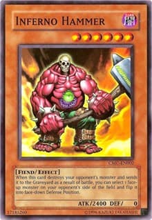 Inferno Hammer (Capsule Monster Coliseum) - Yu-Gi-Oh! Video Game Promotional Cards - YuGiOh card