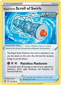 Rapid Strike Scroll of Swirls - SWSH05: Battle Styles - Pokemon card