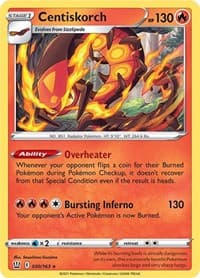 Centiskorch - SWSH05: Battle Styles - Pokemon card