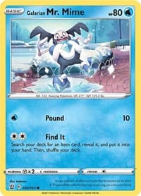Galarian Mr. Mime - SWSH05: Battle Styles - Pokemon card