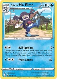Galarian Mr. Rime - SWSH05: Battle Styles - Pokemon card