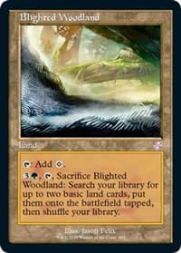 Blighted Woodland - Time Spiral: Remastered - Magic: The Gathering card
