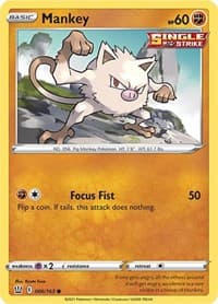 Mankey - SWSH05: Battle Styles - Pokemon card