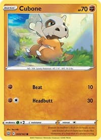 Cubone - SWSH05: Battle Styles - Pokemon card