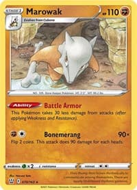 Marowak - SWSH05: Battle Styles - Pokemon card