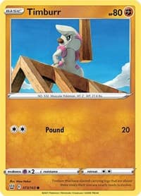 Timburr - SWSH05: Battle Styles - Pokemon card