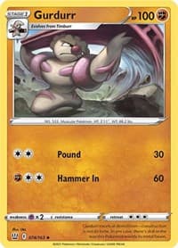 Gurdurr - SWSH05: Battle Styles - Pokemon card