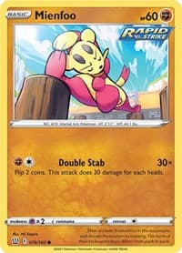 Mienfoo - SWSH05: Battle Styles - Pokemon card