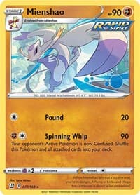 Mienshao - SWSH05: Battle Styles - Pokemon card