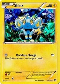 Shinx - 43/99 (Cracked Ice Holo) - Blister Exclusives - Pokemon card