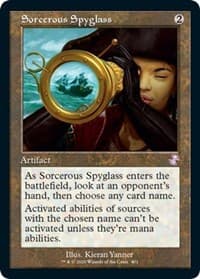 Sorcerous Spyglass - Time Spiral: Remastered - Magic: The Gathering card