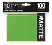 PRO-Matte Eclipse Standard Deck Protector Sleeves - Lime Green (100-Pack) - Ultra Pro Card Sleeves - Card Sleeves card