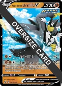 Rapid Strike Urshifu V - SWSH107 - Jumbo Cards - Pokemon card