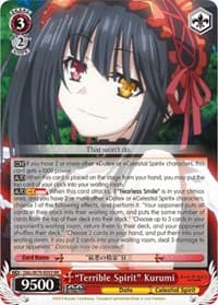 "Terrible Spirit" Kurumi - Date A Live - Weiss Schwarz card