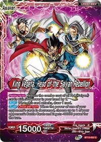 King Vegeta // King Vegeta, Head of the Saiyan Rebellion - Supreme Rivalry - Dragon Ball Super: Masters card
