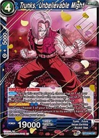 Trunks, Unbelievable Might - Supreme Rivalry - Dragon Ball Super: Masters card